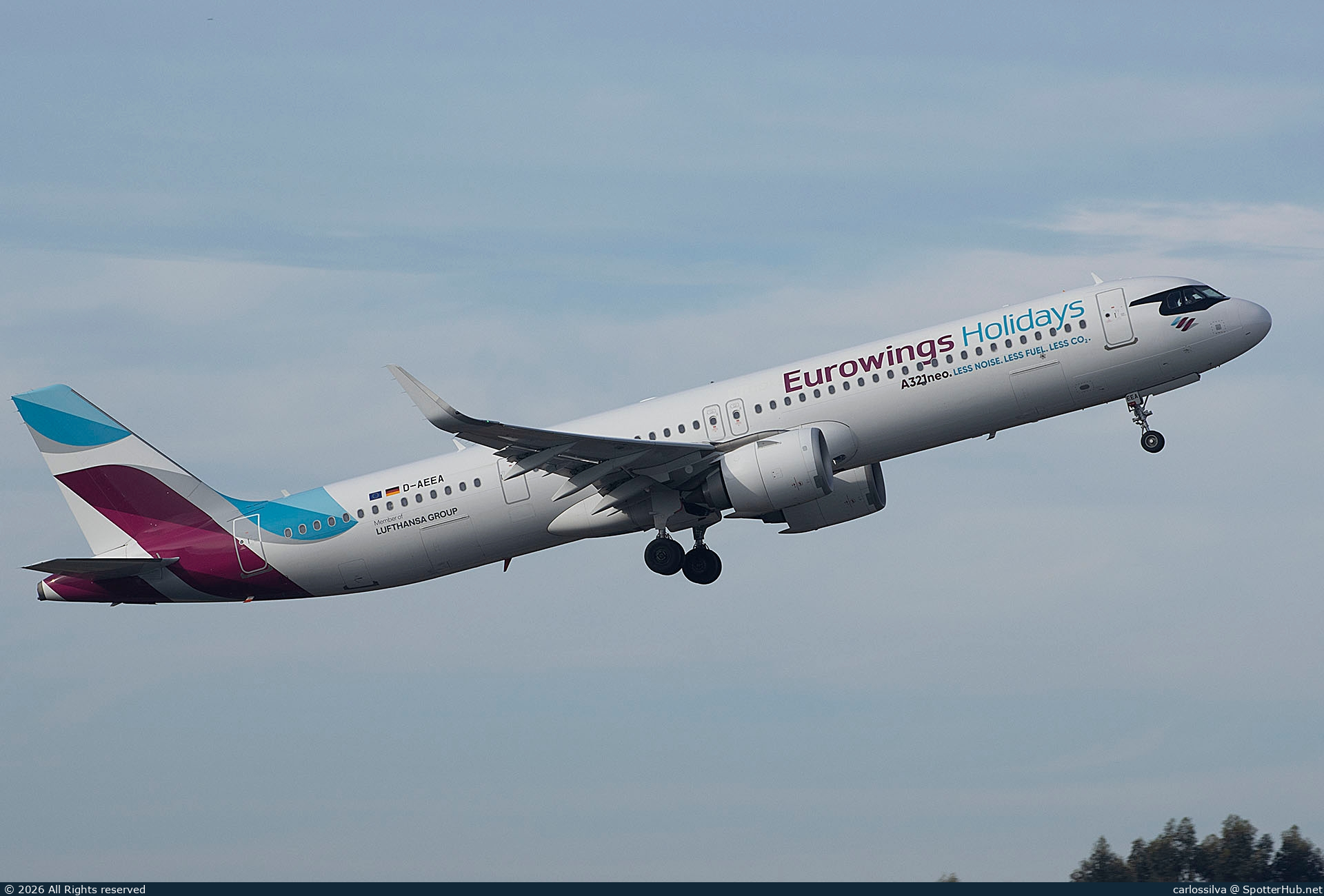 Photo of D-AEEA - Airbus A321-251NX operated by Eurowings