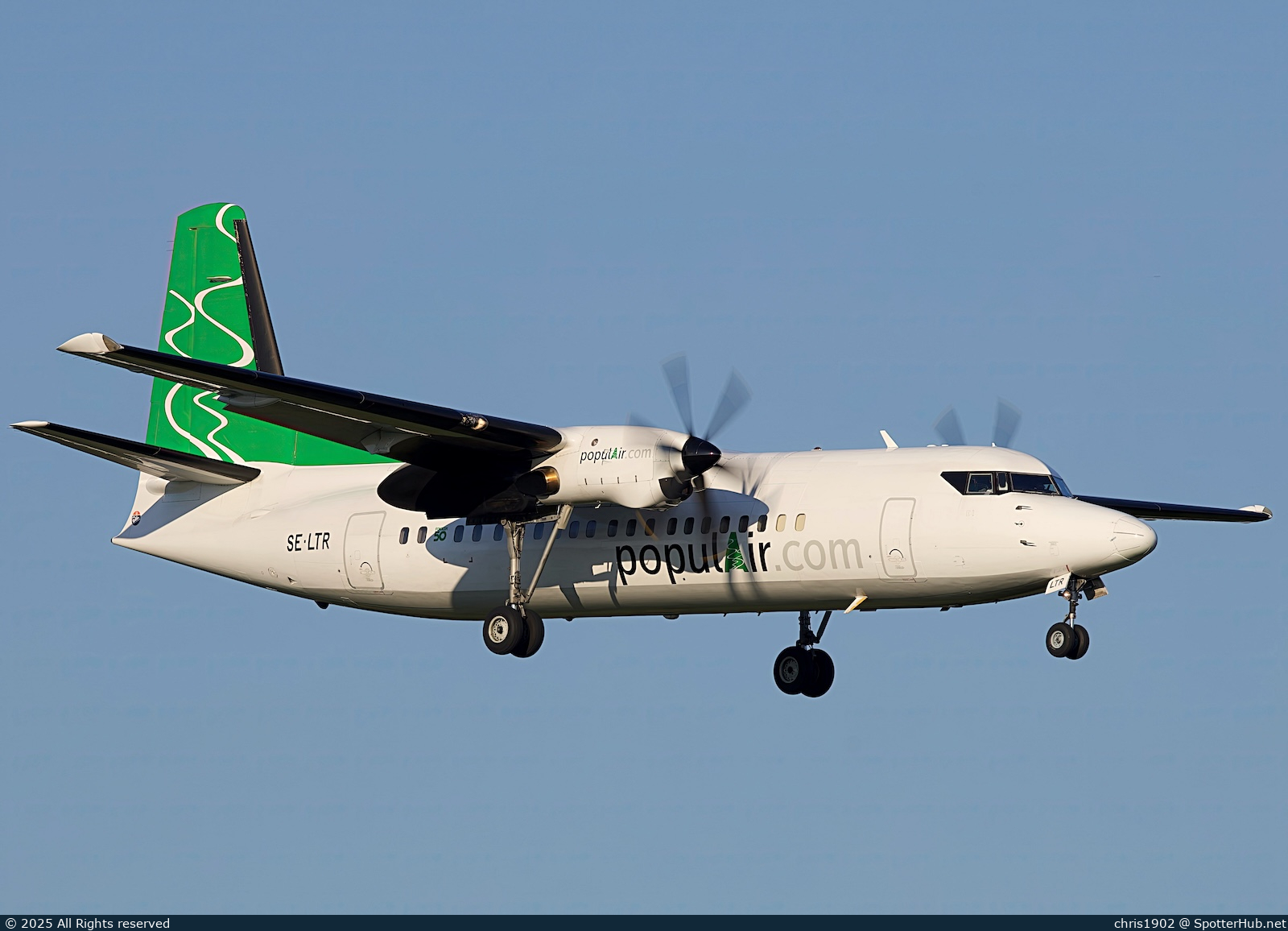 Photo of SE-LTR - Fokker 50 operated by populAir