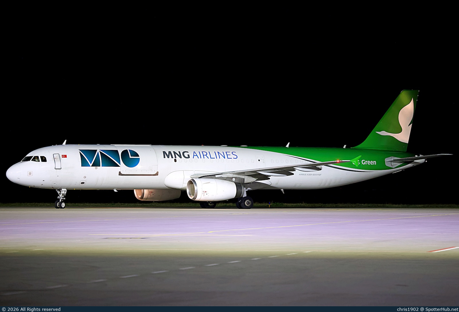 Photo of TC-MYA - Airbus A321-231(P2F) operated by MNG Airlines