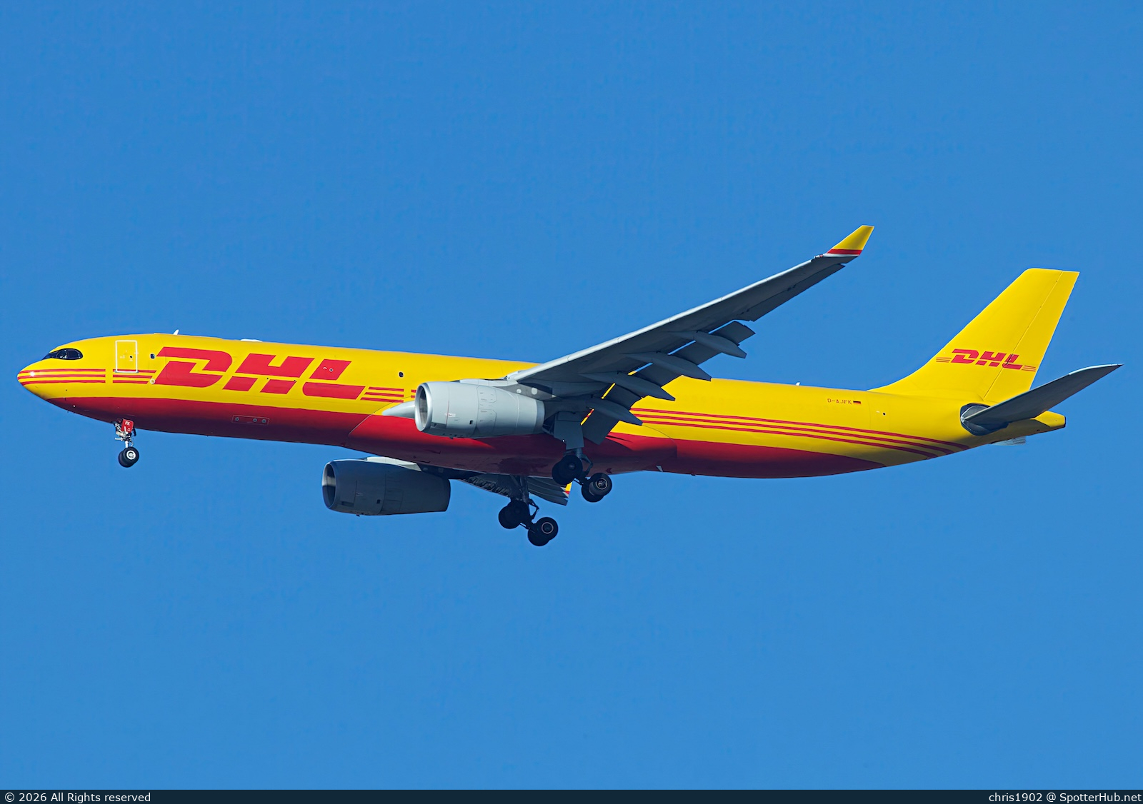 Photo of D-AJFK - Airbus A330-343(P2F) operated by European Air Transport