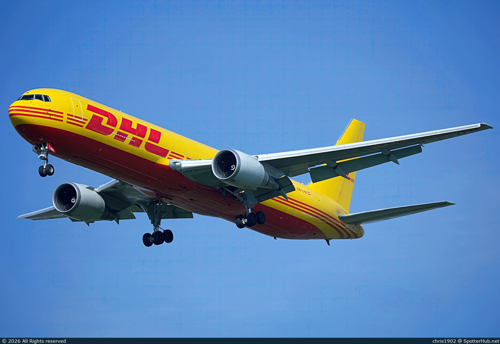 Photo of OE-LYA - Boeing 767-3Q8(ER)(BDSF) operated by DHL Air Austria