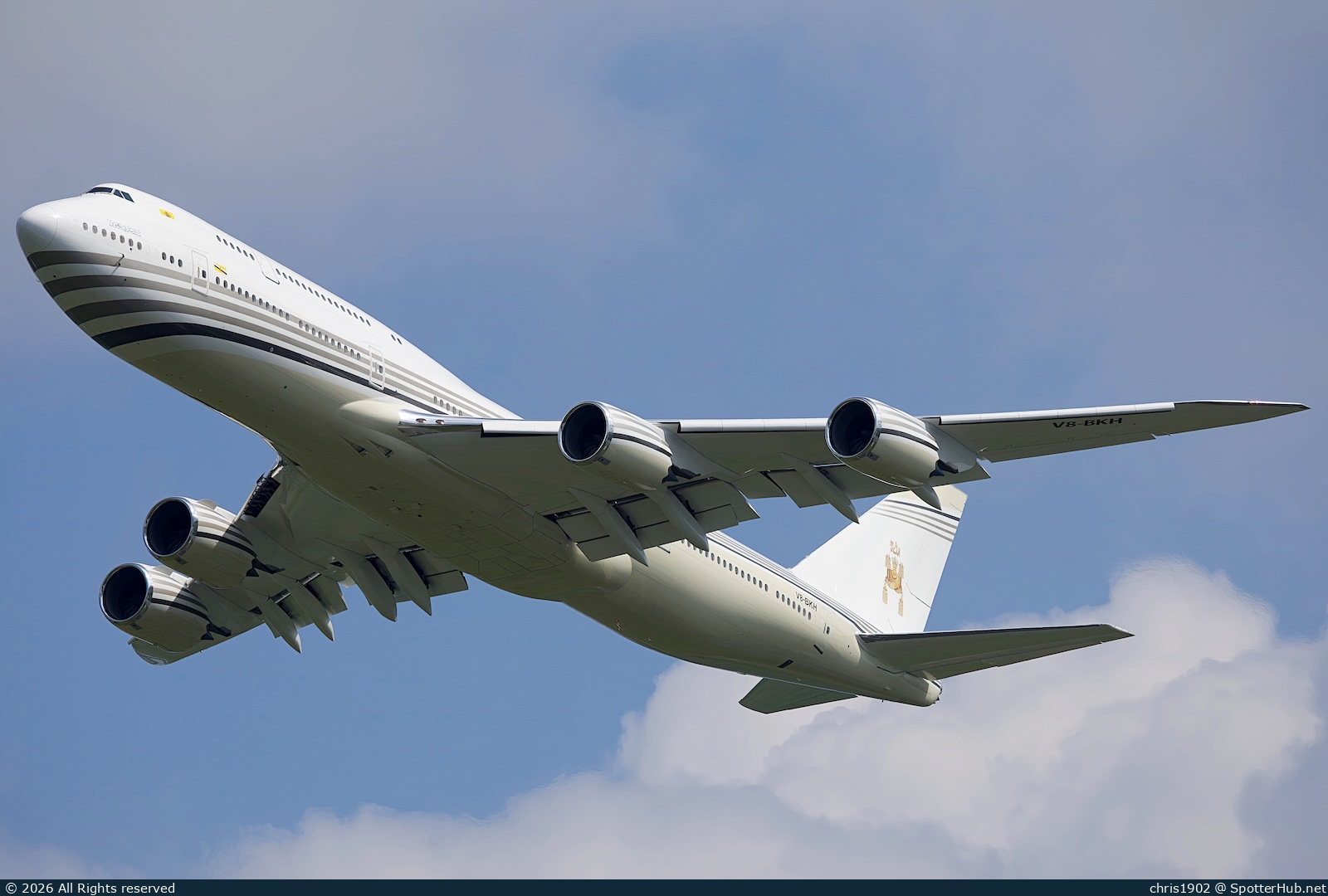 Photo of V8-BKH - Boeing 747-8LQ(BBJ) operated by Brunei Royal Flight
