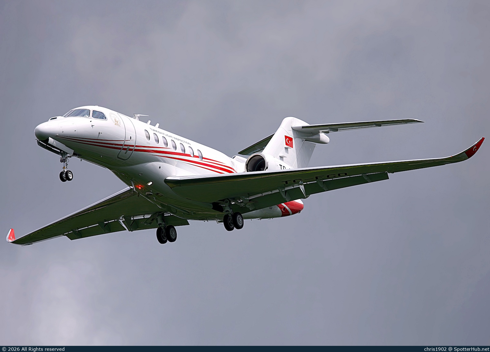 Photo of TC-FCD - Cessna 700 Citation Longitude operated by Turkish Flight Inspection