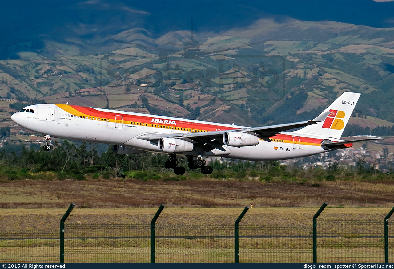 Photo of EC-GJT - Airbus A340-313 operated by Iberia