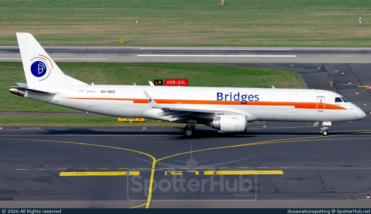 Photo of 9H-BRD - Embraer ERJ-190AR(F) operated by Bridges Air Cargo