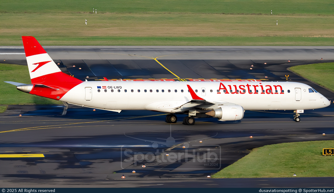 Photo of OE-LWD - Embraer ERJ-195LR operated by Austrian Airlines