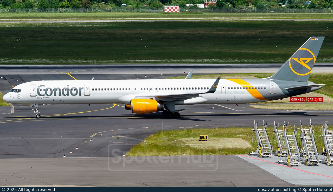 Photo of D-ABOK - Boeing 757-330 operated by Condor