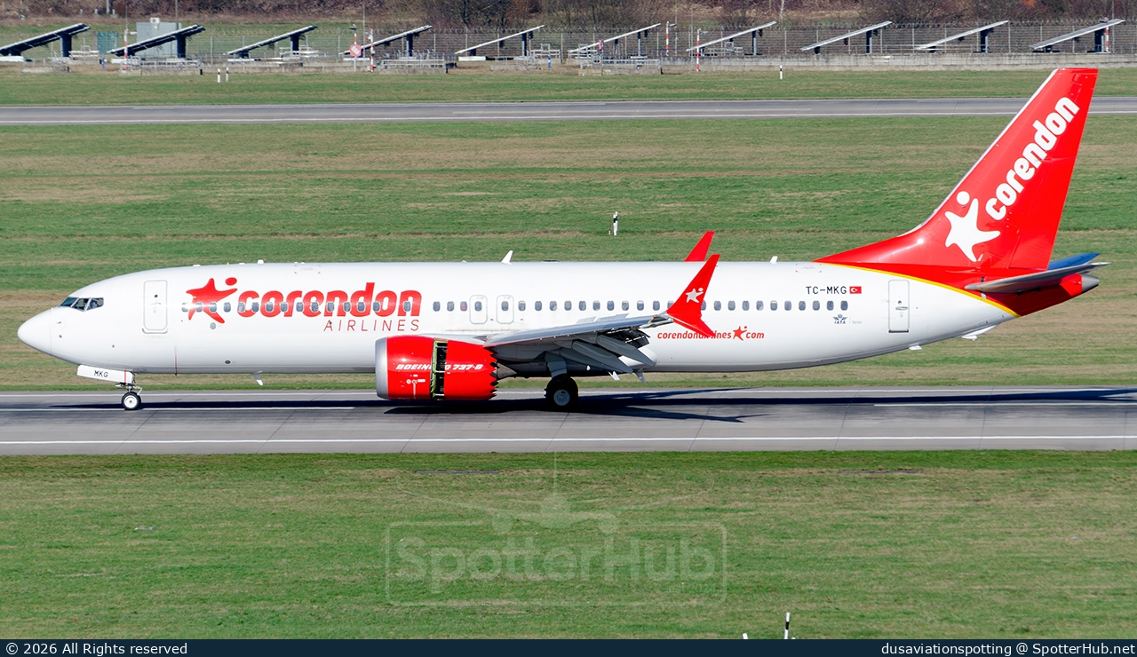 Photo of TC-MKG - Boeing 737 MAX 8 operated by Corendon Airlines