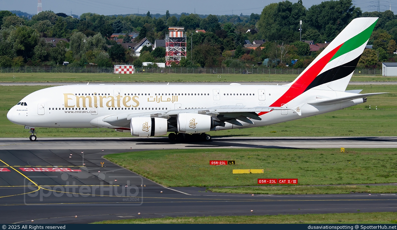 Photo of A6-EUQ - Airbus A380-842 operated by Emirates