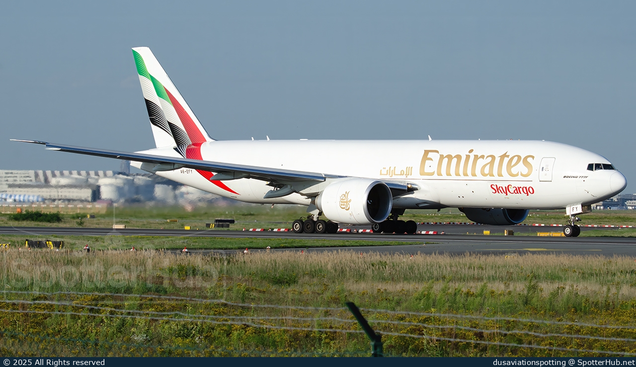 Photo of A6-EFY - Boeing 777-F operated by Emirates SkyCargo
