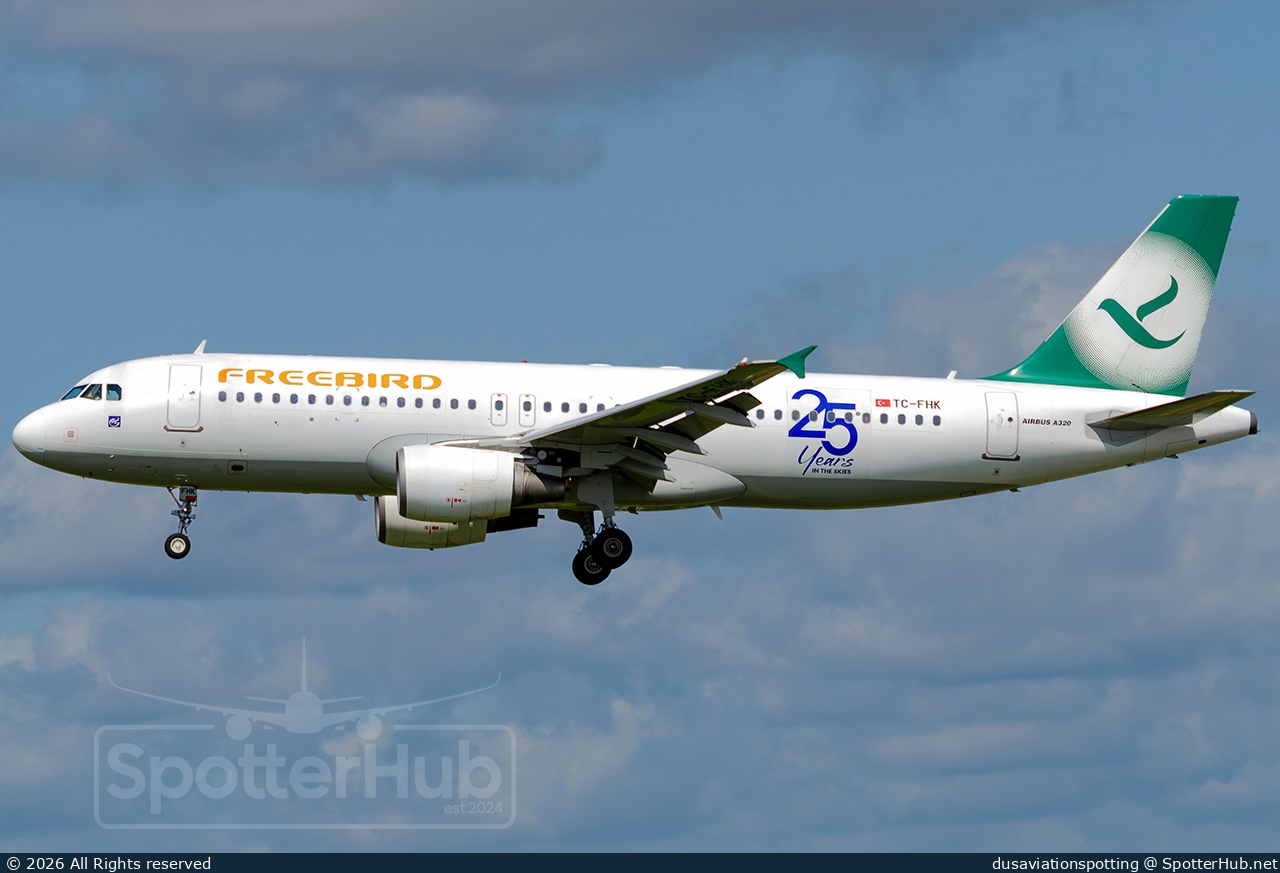 Photo of TC-FHK - Airbus A320-214 operated by Freebird Airlines