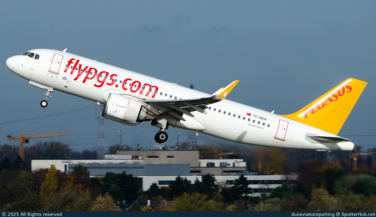 Photo of TC-NCH - Airbus A320-251N operated by Pegasus Airlines
