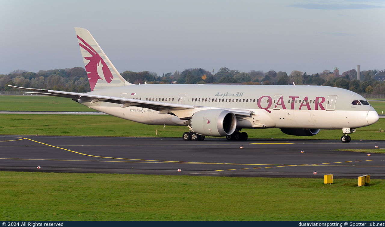 Photo of A7-BCC - Boeing 787-8 Dreamliner operated by Qatar Airways