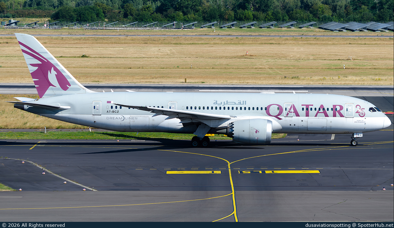 Photo of A7-BCZ - Boeing 787-8 Dreamliner operated by Qatar Airways