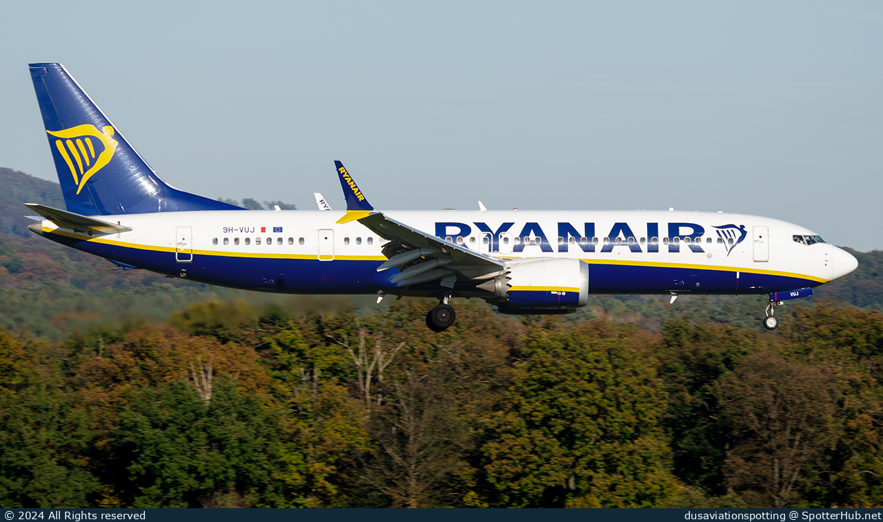 Photo of 9H-VUJ - Boeing 737 MAX 8-200 operated by Ryanair (opb Malta Air)