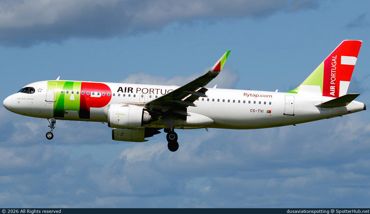 Photo of CS-TVI - Airbus A320-251N operated by TAP Air Portugal