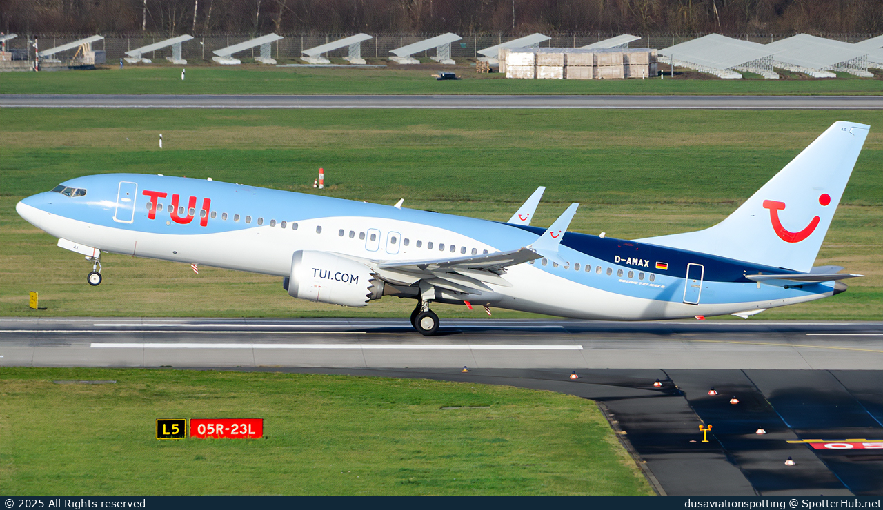Photo of D-AMAX - Boeing 737 MAX 8 operated by TUIfly