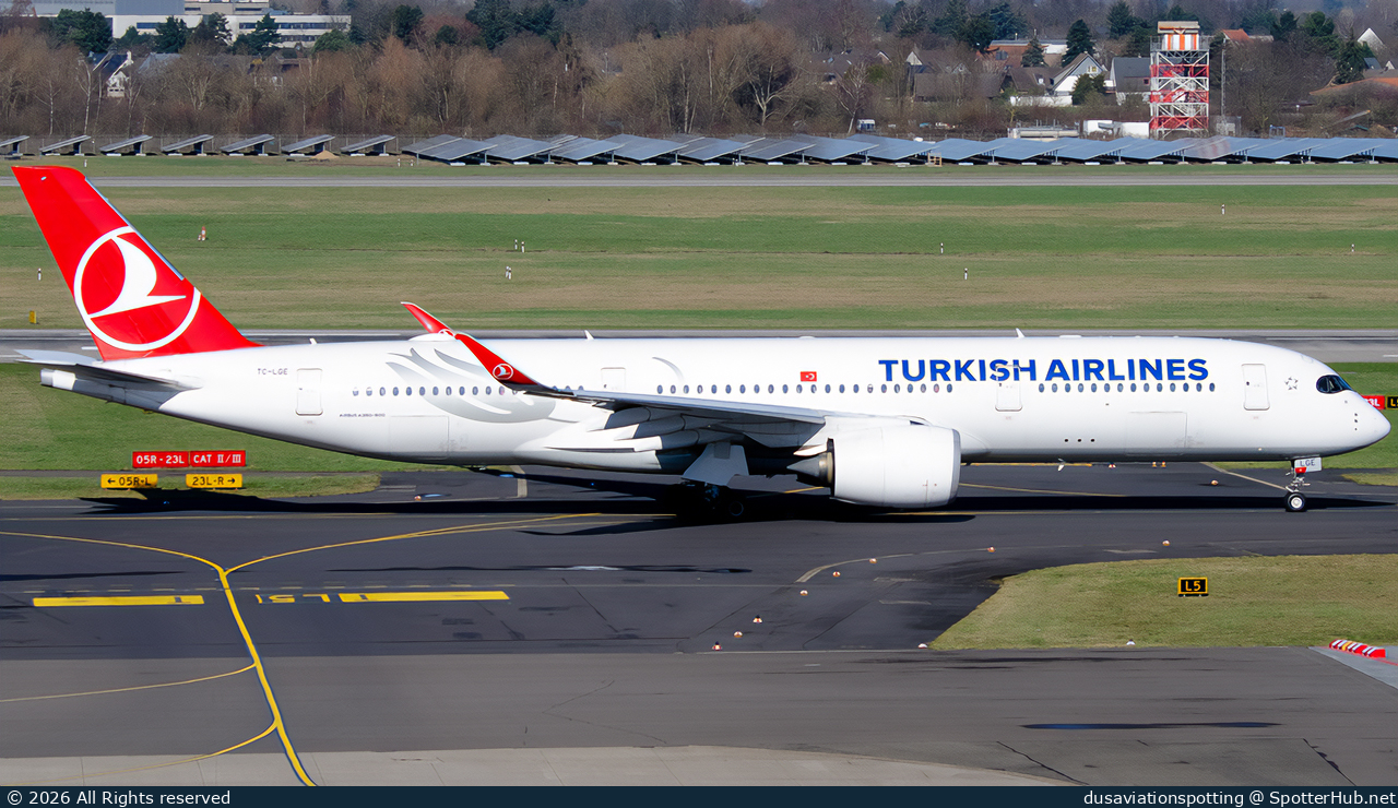 Photo of TC-LGE - Airbus A350-941 operated by Turkish Airlines