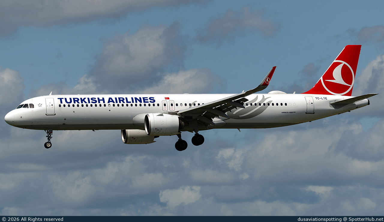 Photo of TC-LTE - Airbus A321-271NX operated by Turkish Airlines