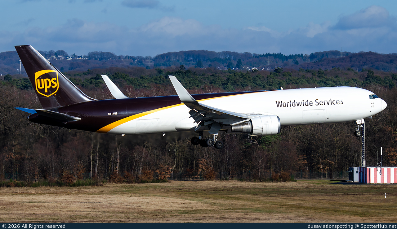 Photo of N314UP - Boeing 767-34AF operated by UPS United Parcel Service