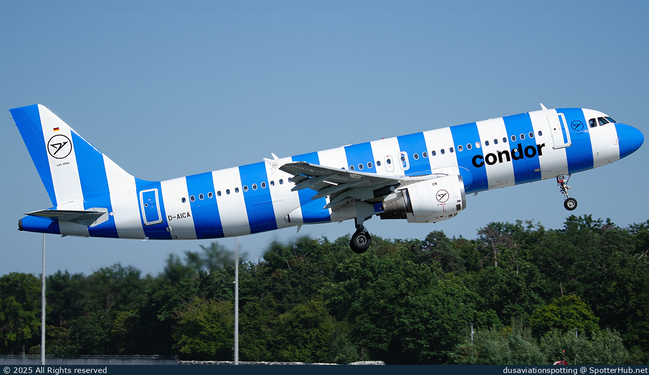 Photo of D-AICA - Airbus A320-212 operated by Condor