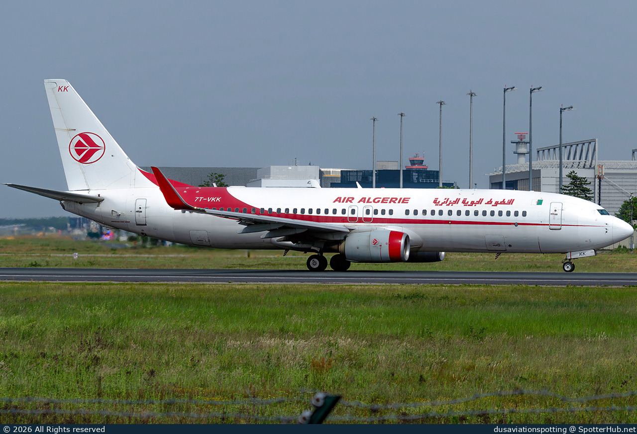 Photo of 7T-VKK - Boeing 737-8D6 operated by Air Algérie