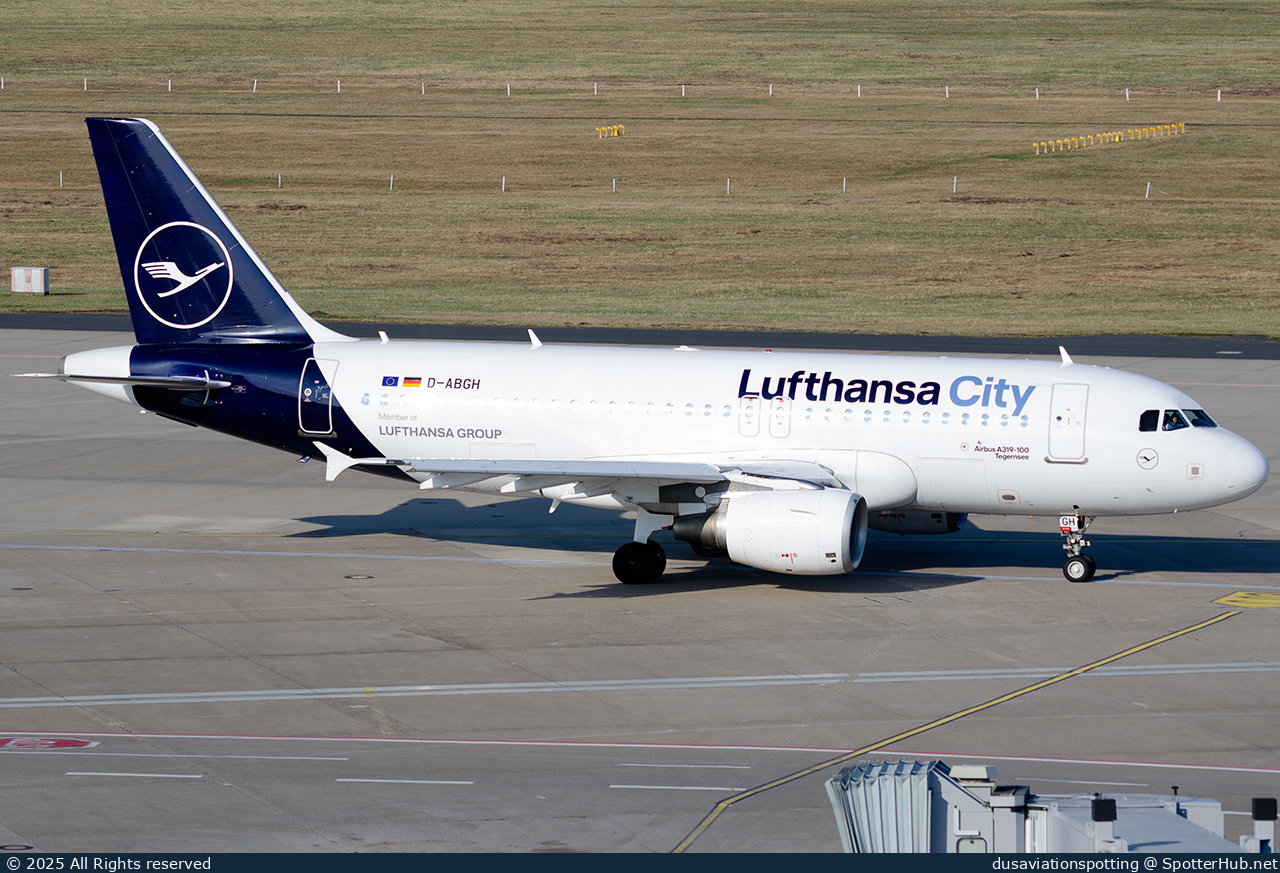 Photo of D-ABGH - Airbus A319-112 operated by Lufthansa City Airlines
