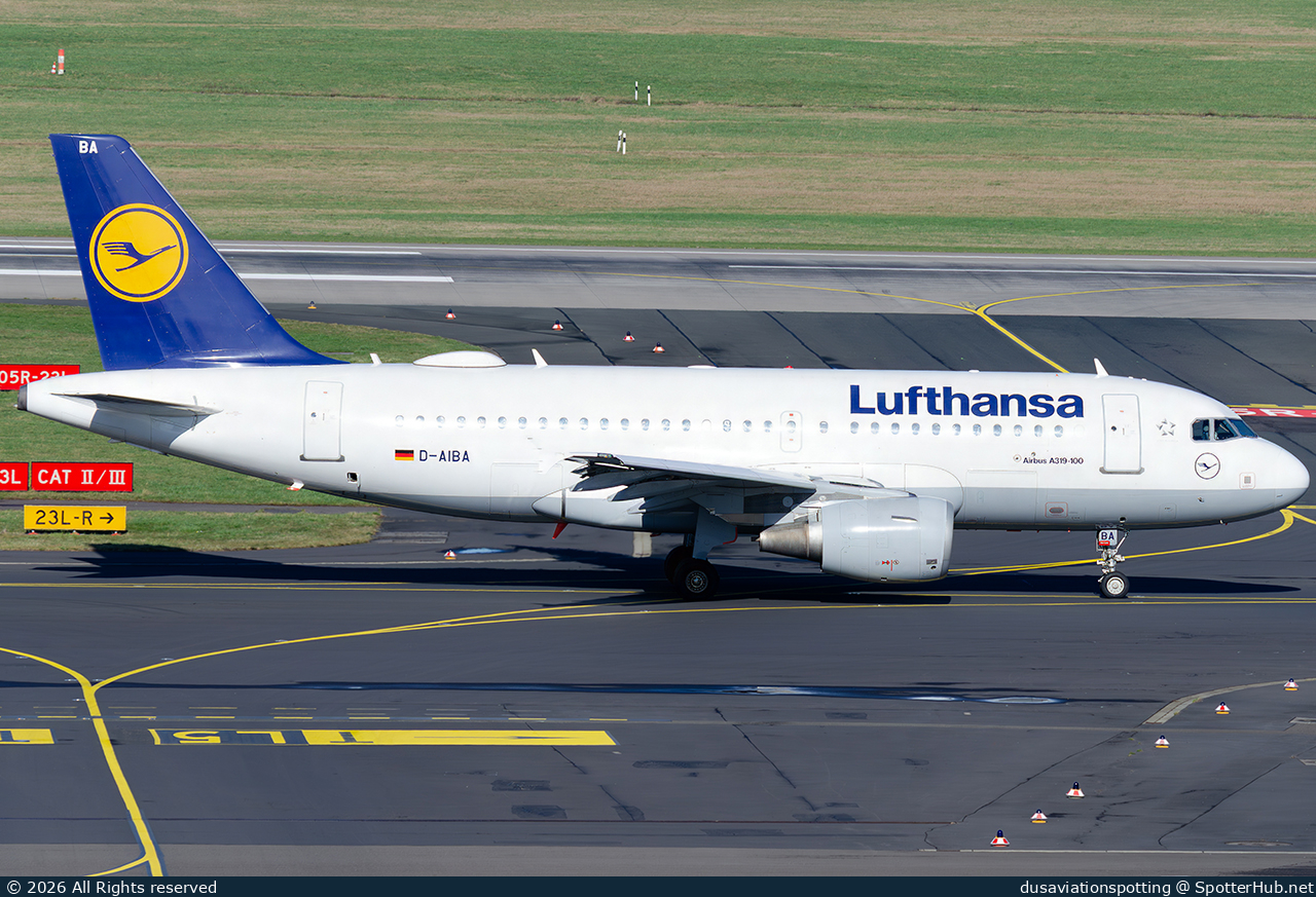Photo of D-AIBA - Airbus A319-112 operated by Lufthansa