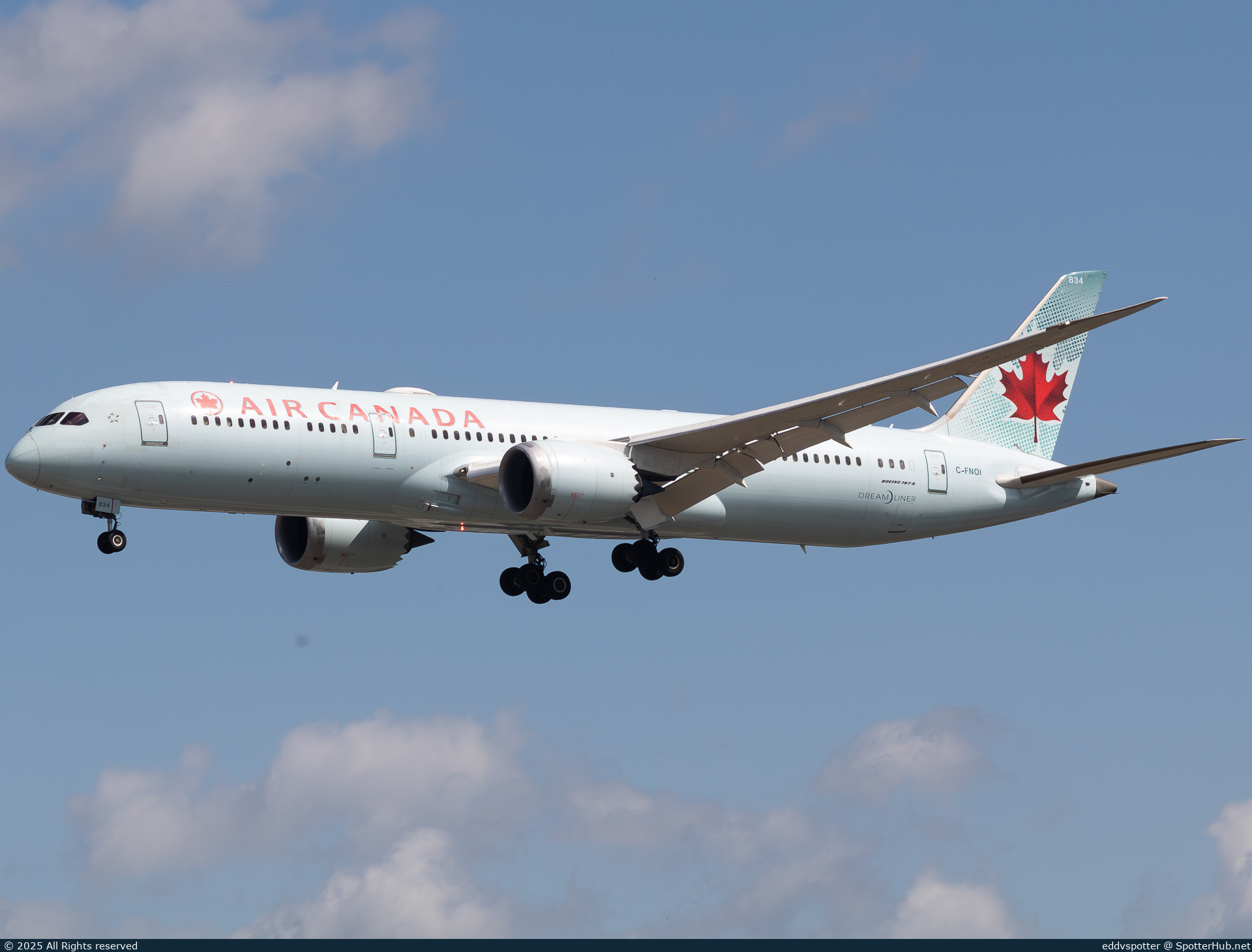 Photo of C-FNOI - Boeing 787-9 Dreamliner operated by Air Canada