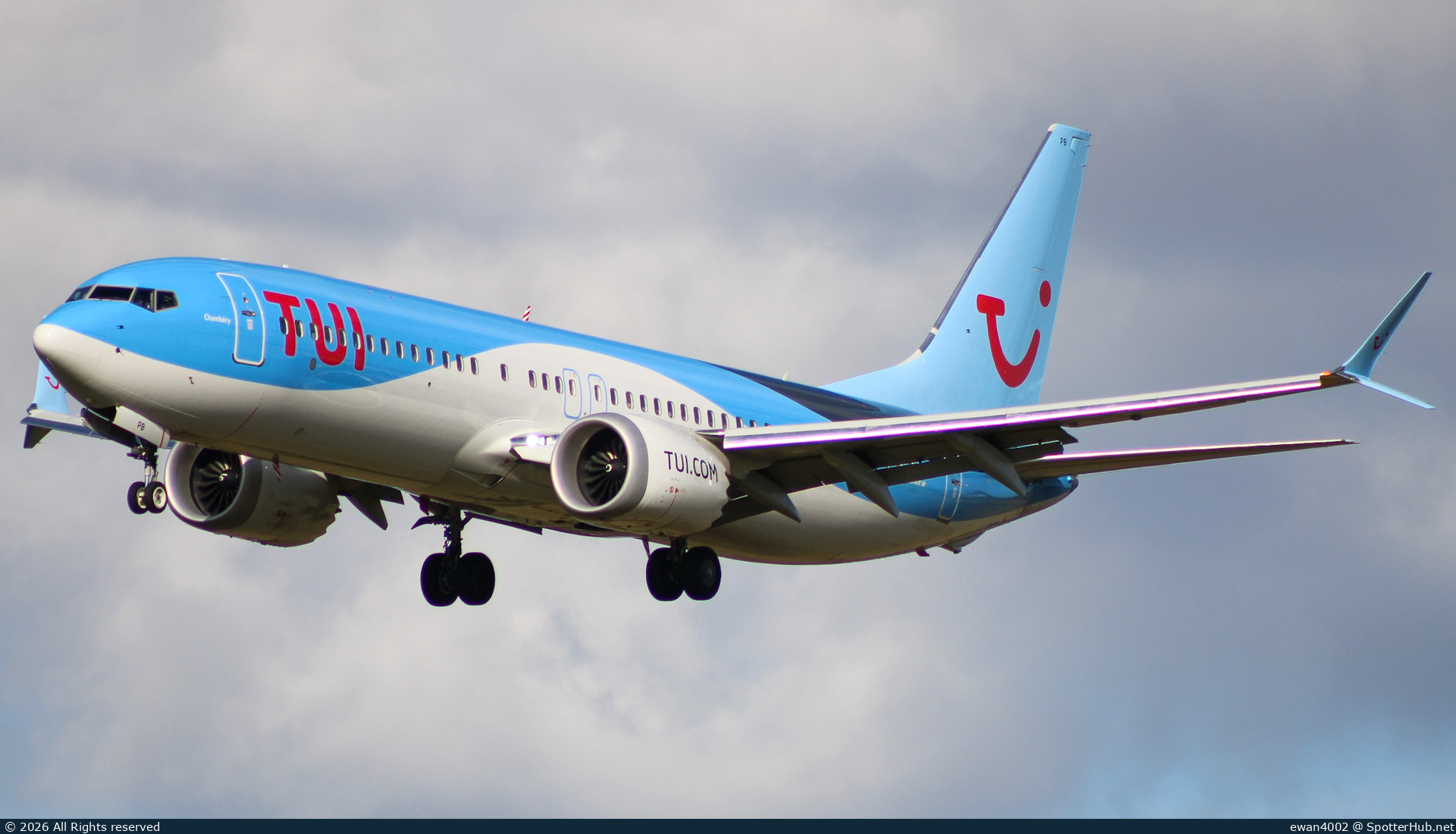 Photo of G-TUPB - Boeing 737 MAX 8 operated by TUI Airways