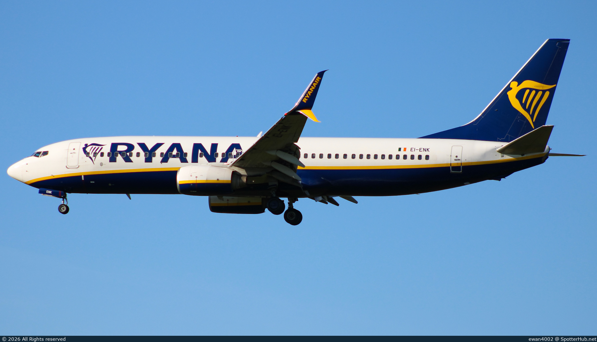 Photo of EI-ENK - Boeing 737-8AS operated by Ryanair