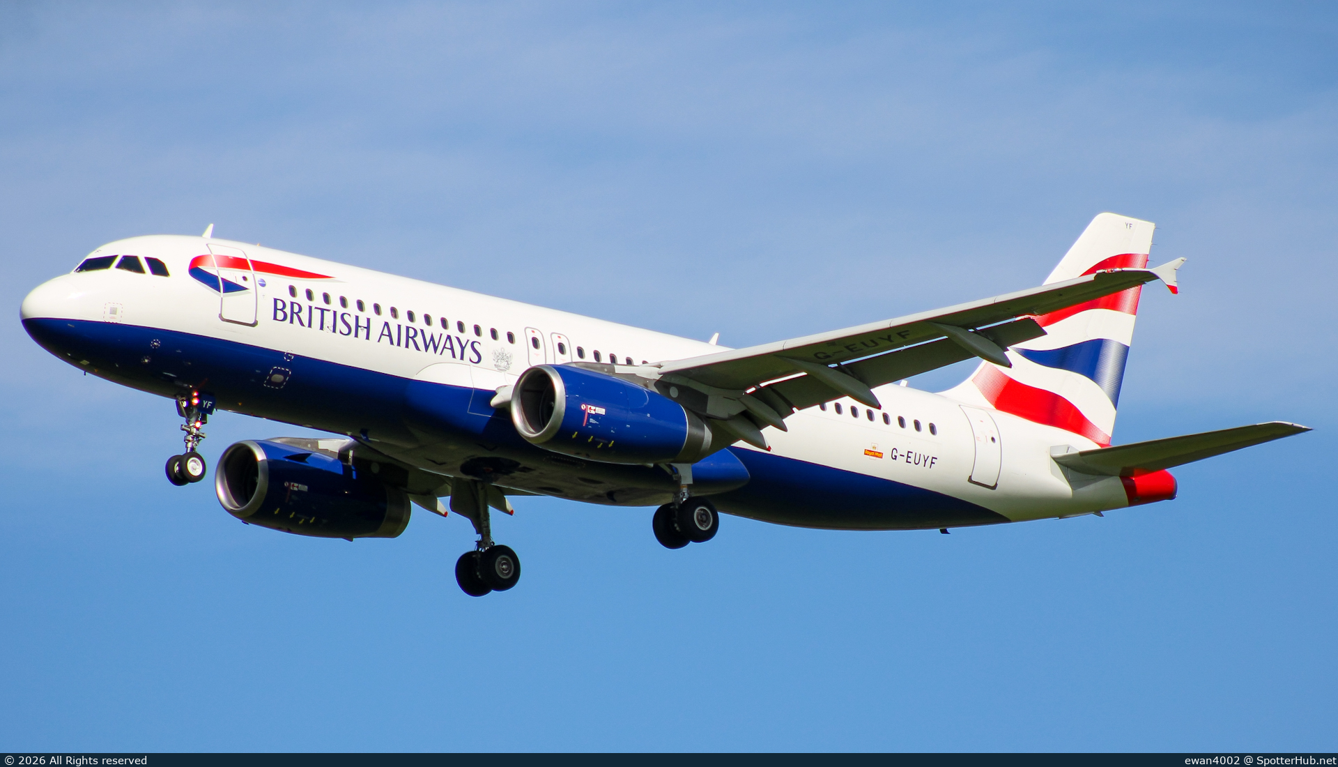 Photo of G-EUYF - Airbus A320-232 operated by British Airways