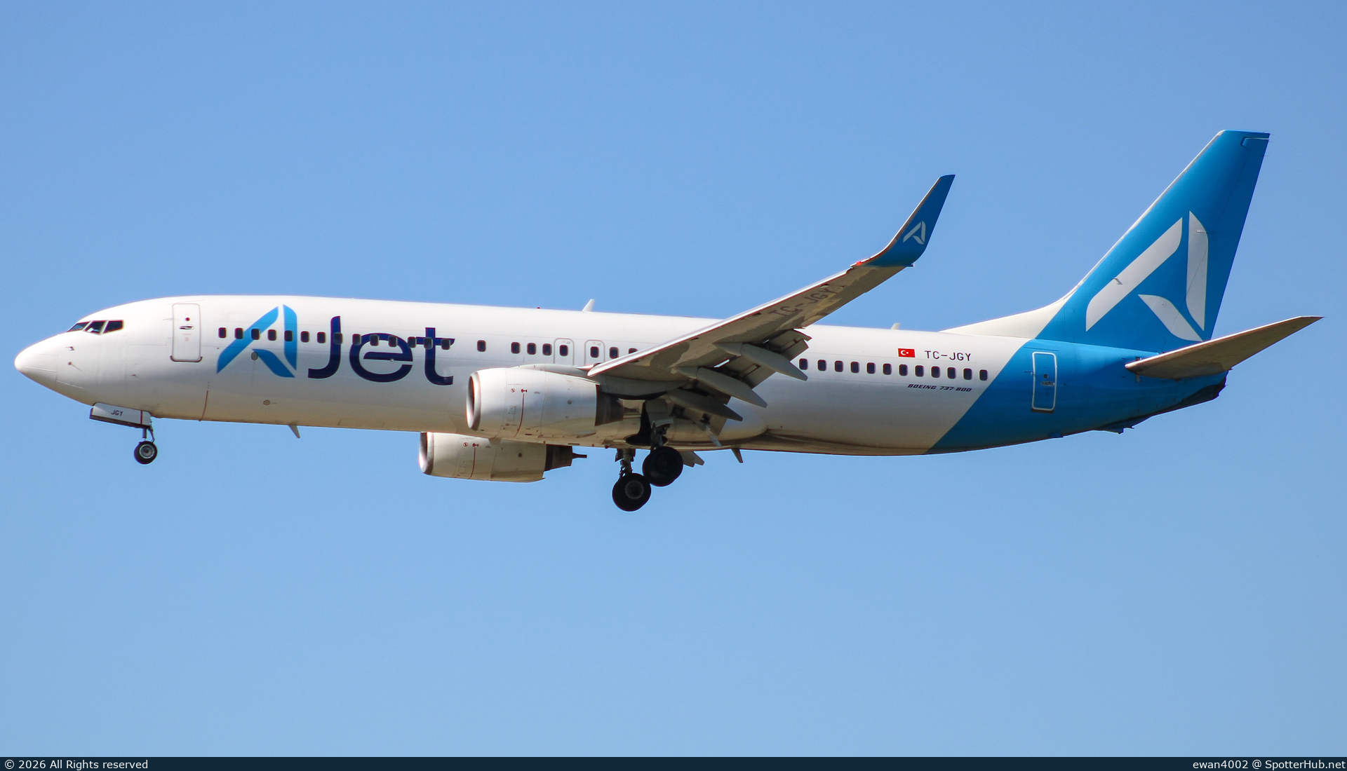Photo of TC-JGY - Boeing 737-8F2 operated by AJet