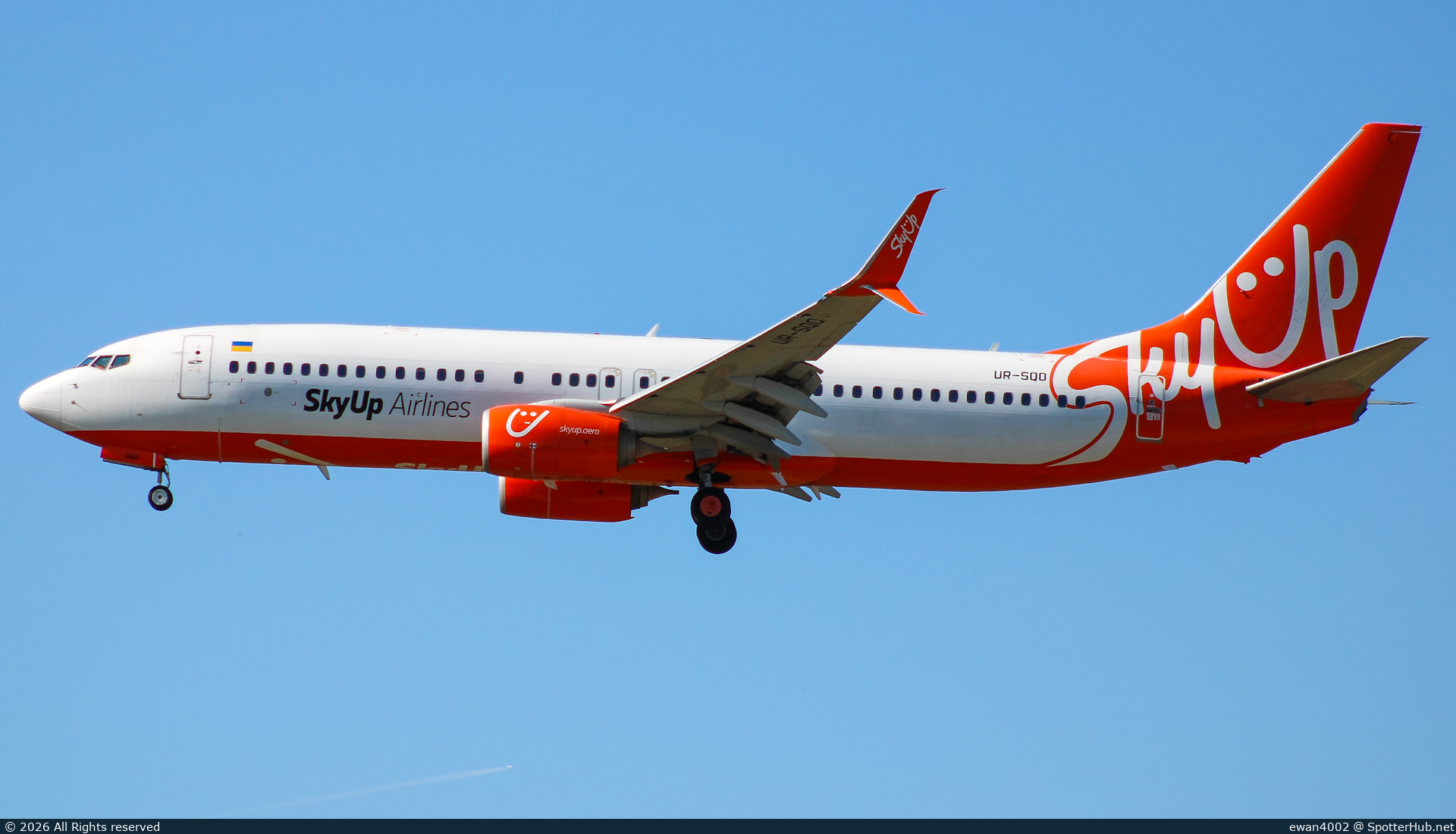 Photo of UR-SQO - Boeing 737-82R operated by SkyUp Airlines