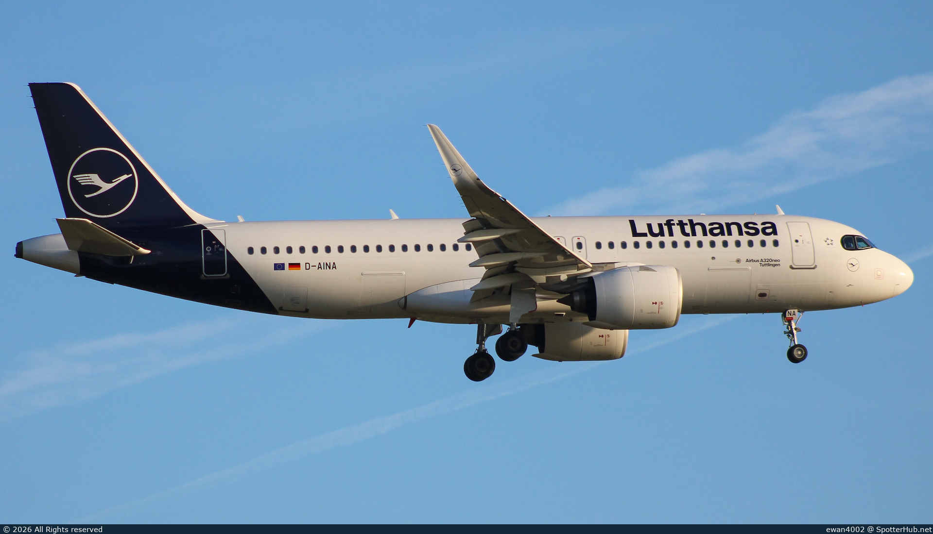 Photo of D-AINA - Airbus A320-271N operated by Lufthansa