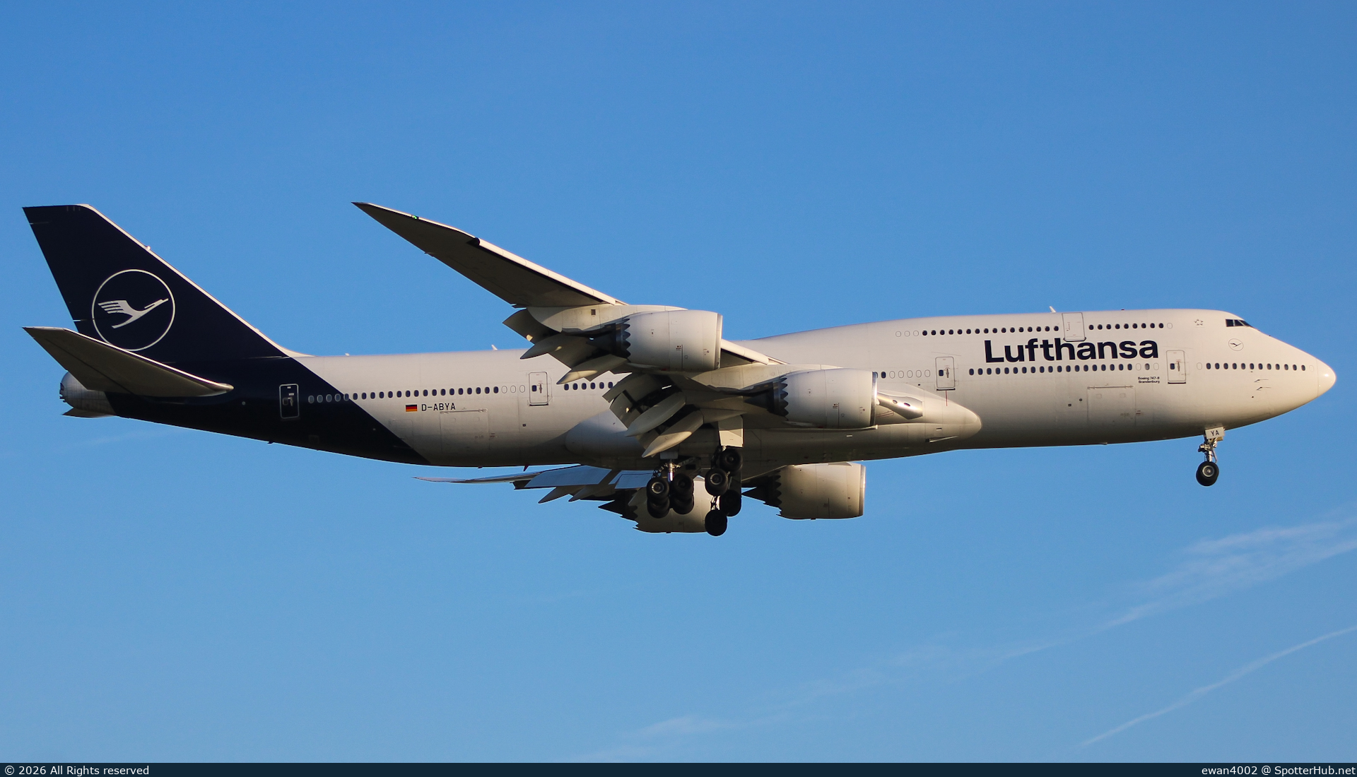 Photo of D-ABYA - Boeing 747-830 operated by Lufthansa