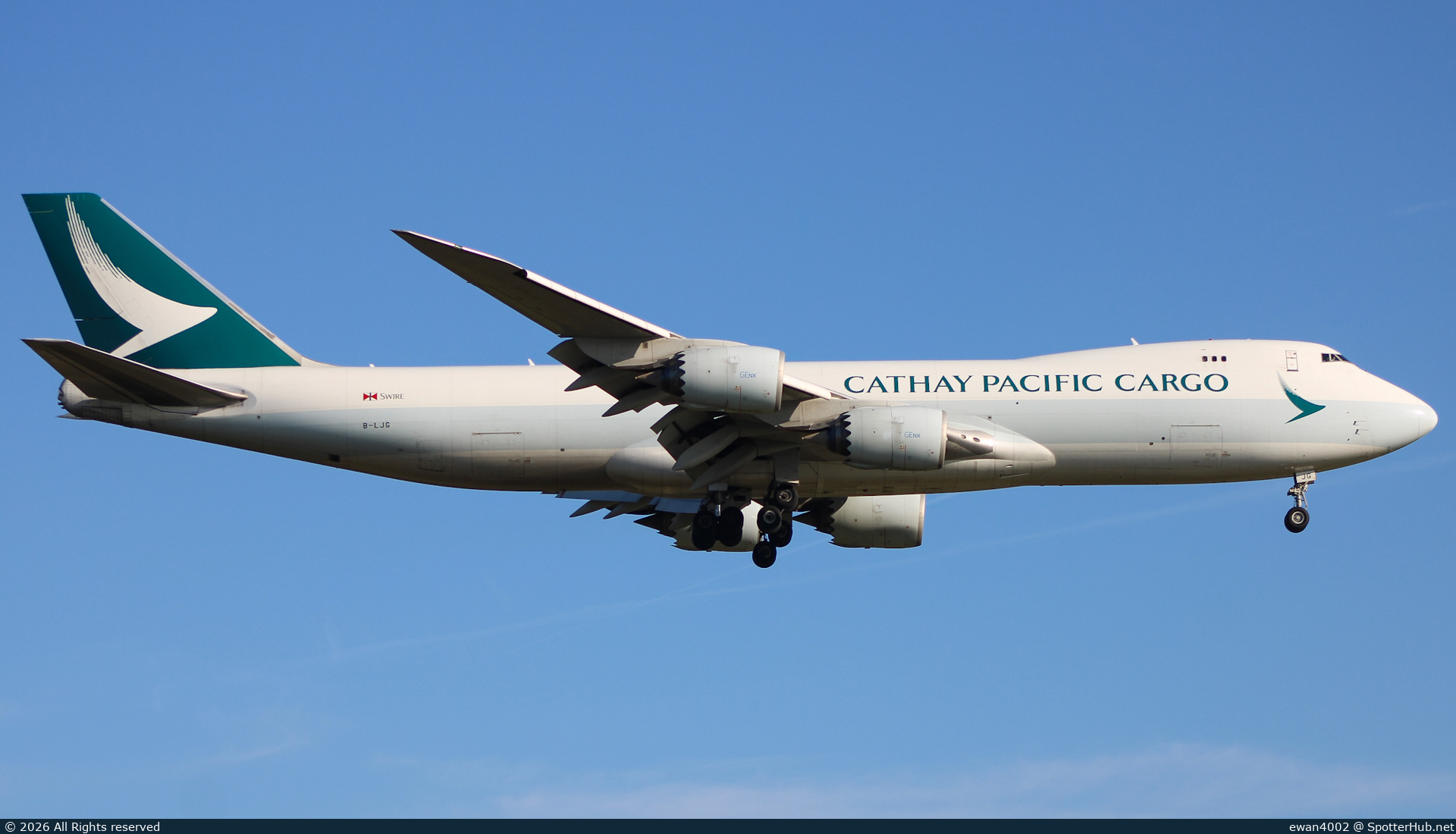 Photo of B-LJG - Boeing 747-867F operated by Cathay Pacific Cargo