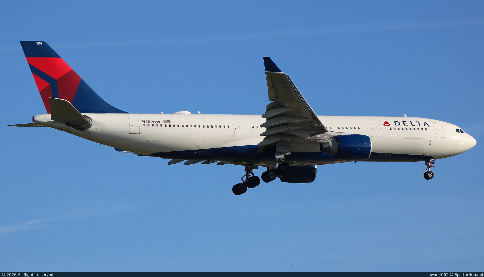 Photo of N859NW - Airbus A330-223 operated by Delta Air Lines