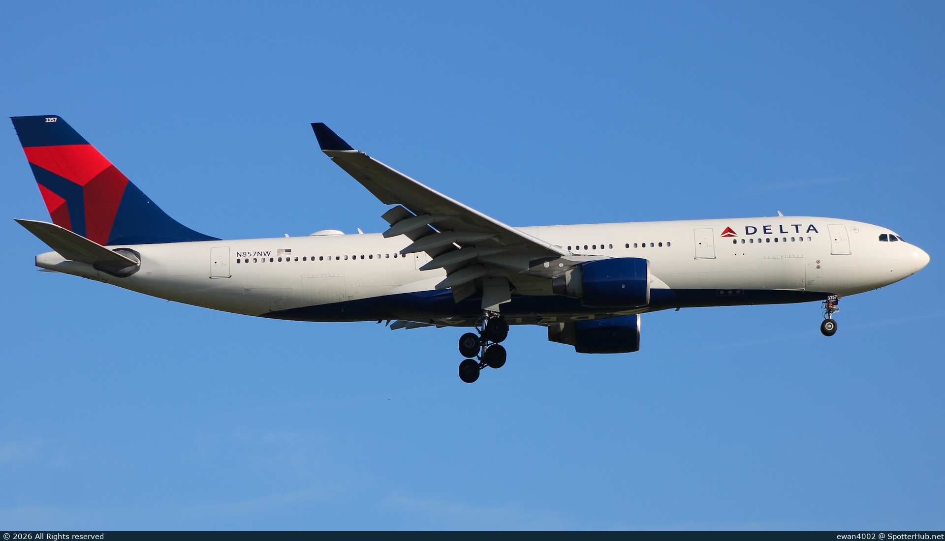 Photo of N857NW - Airbus A330-223 operated by Delta Air Lines