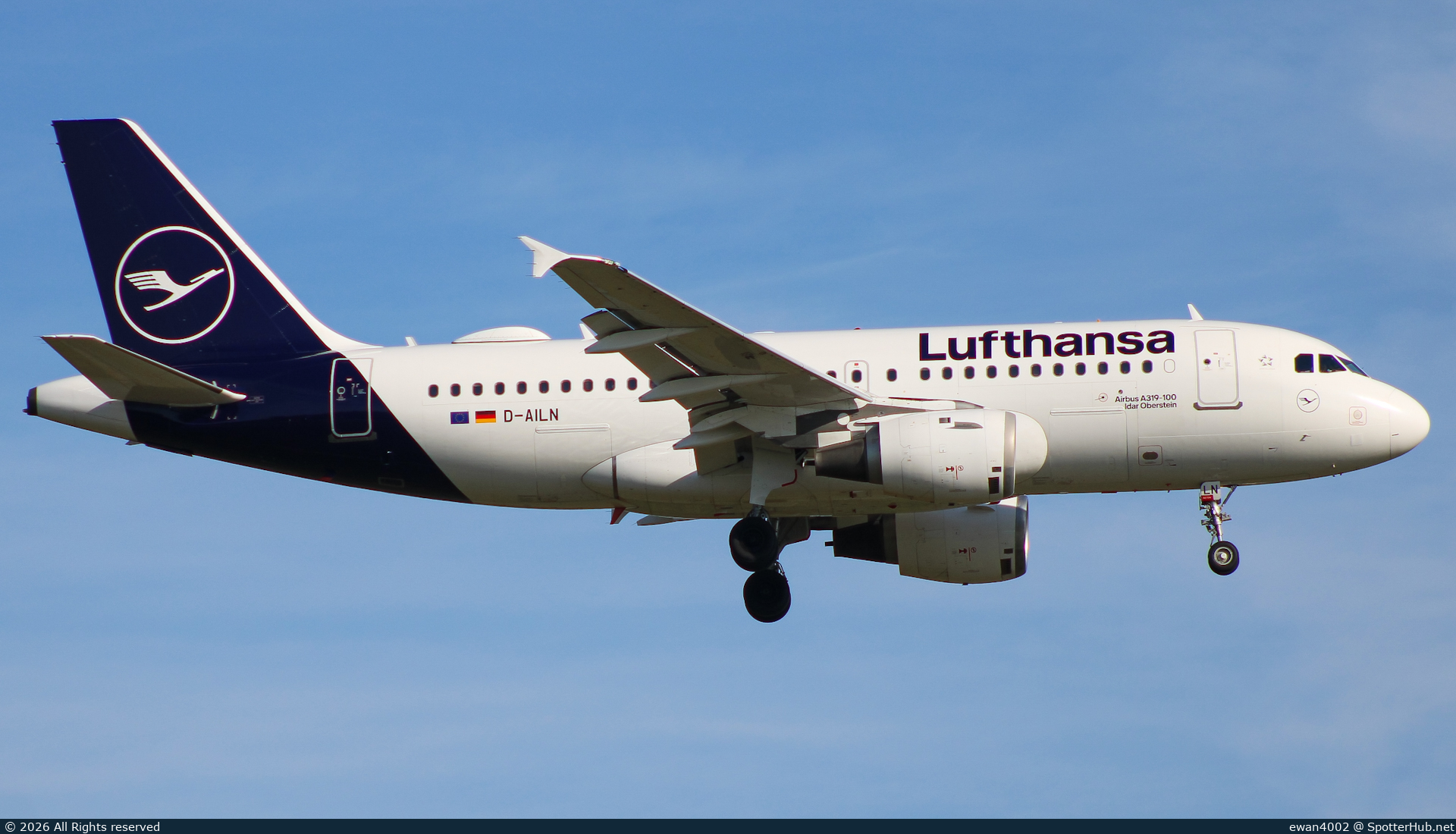 Photo of D-AILN - Airbus A319-114 operated by Lufthansa