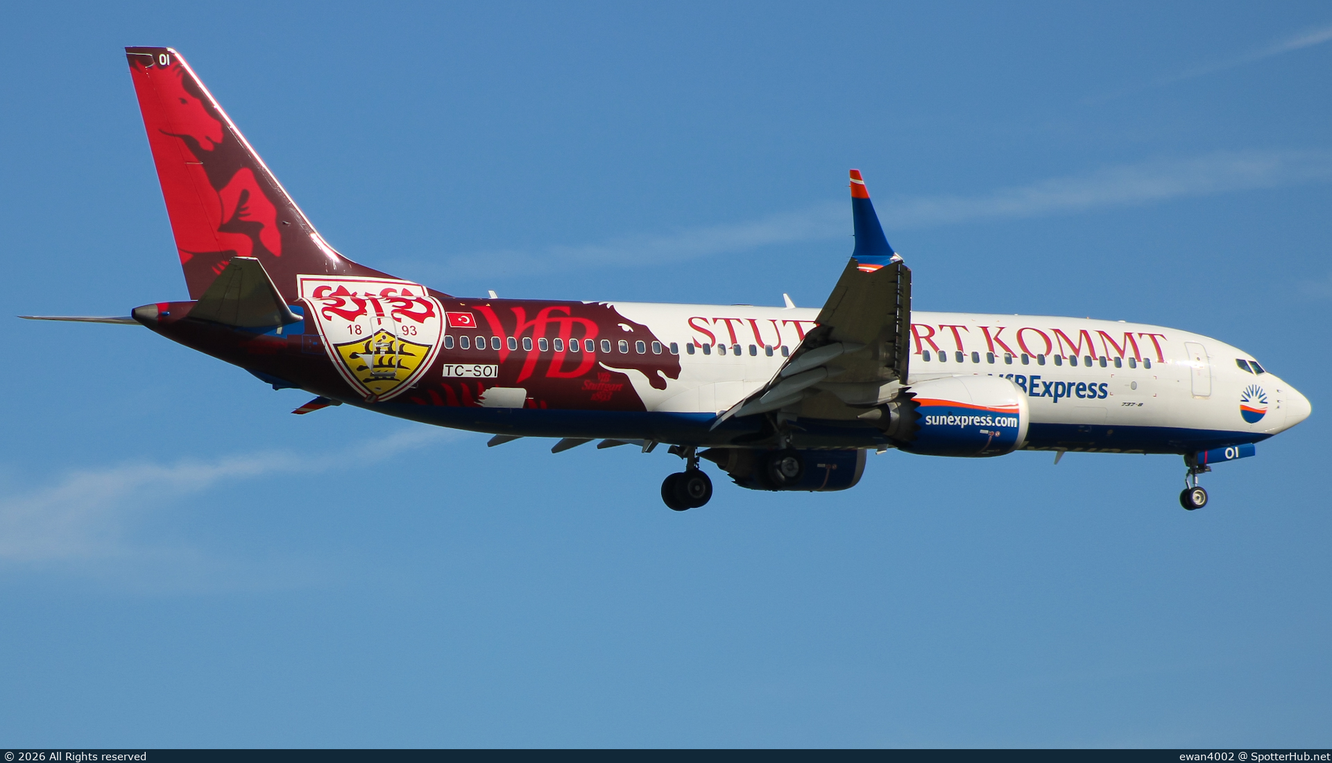 Photo of TC-SOI - Boeing 737 MAX 8 operated by SunExpress