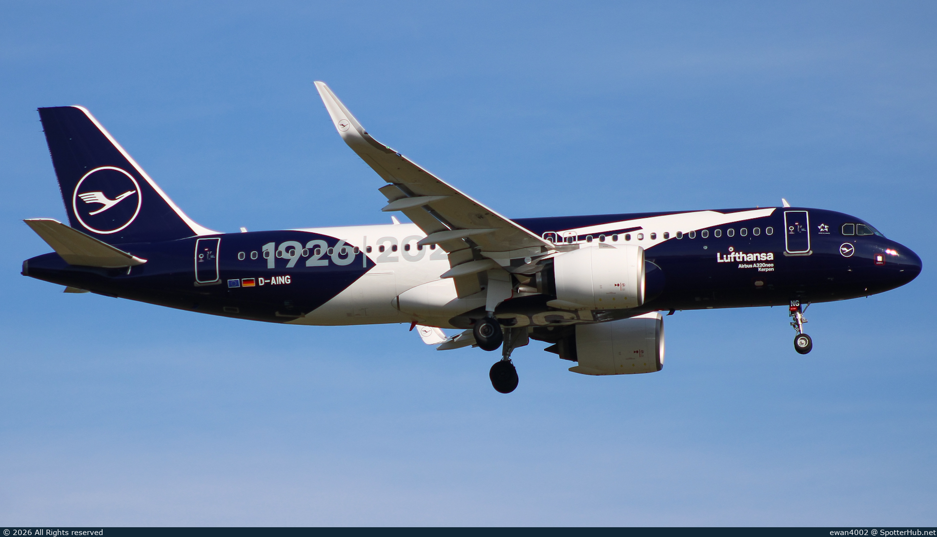 Photo of D-AING - Airbus A320-271N operated by Lufthansa