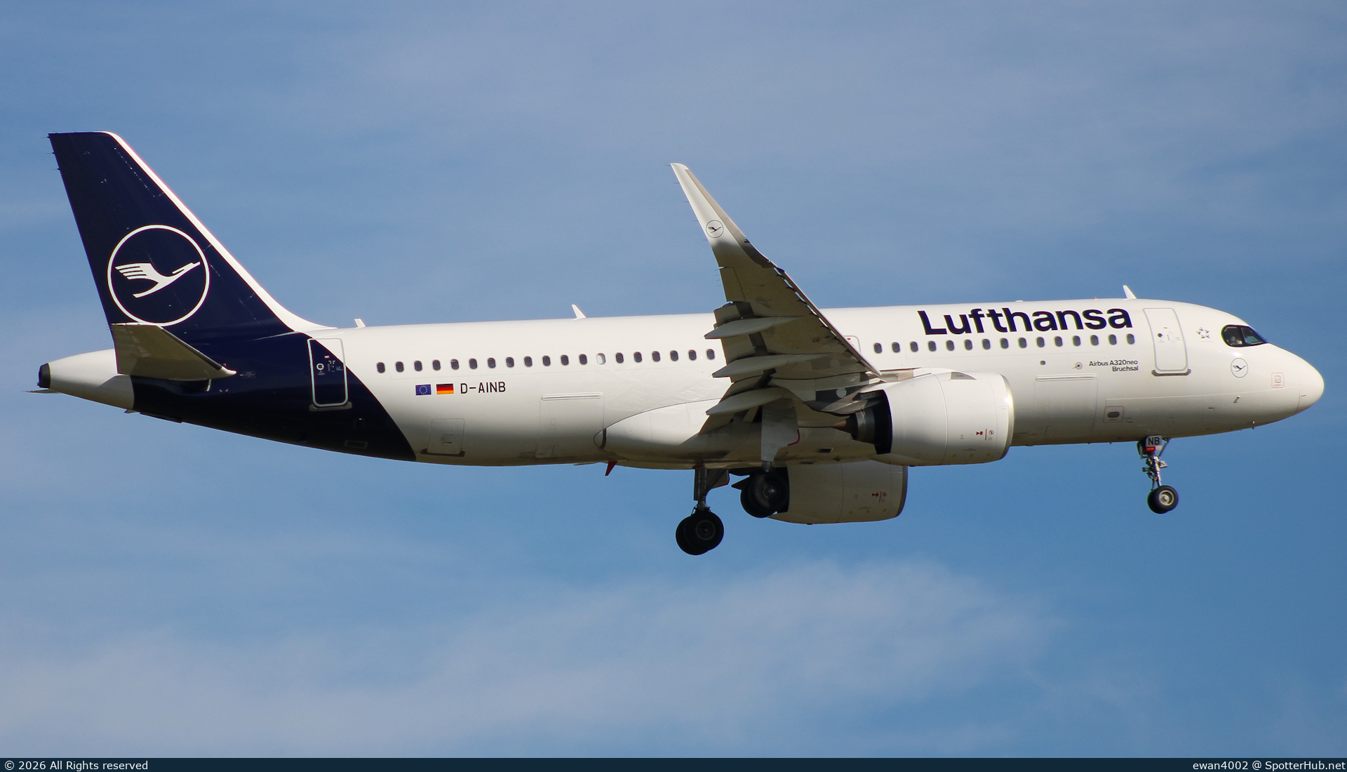 Photo of D-AINB - Airbus A320-271N operated by Lufthansa