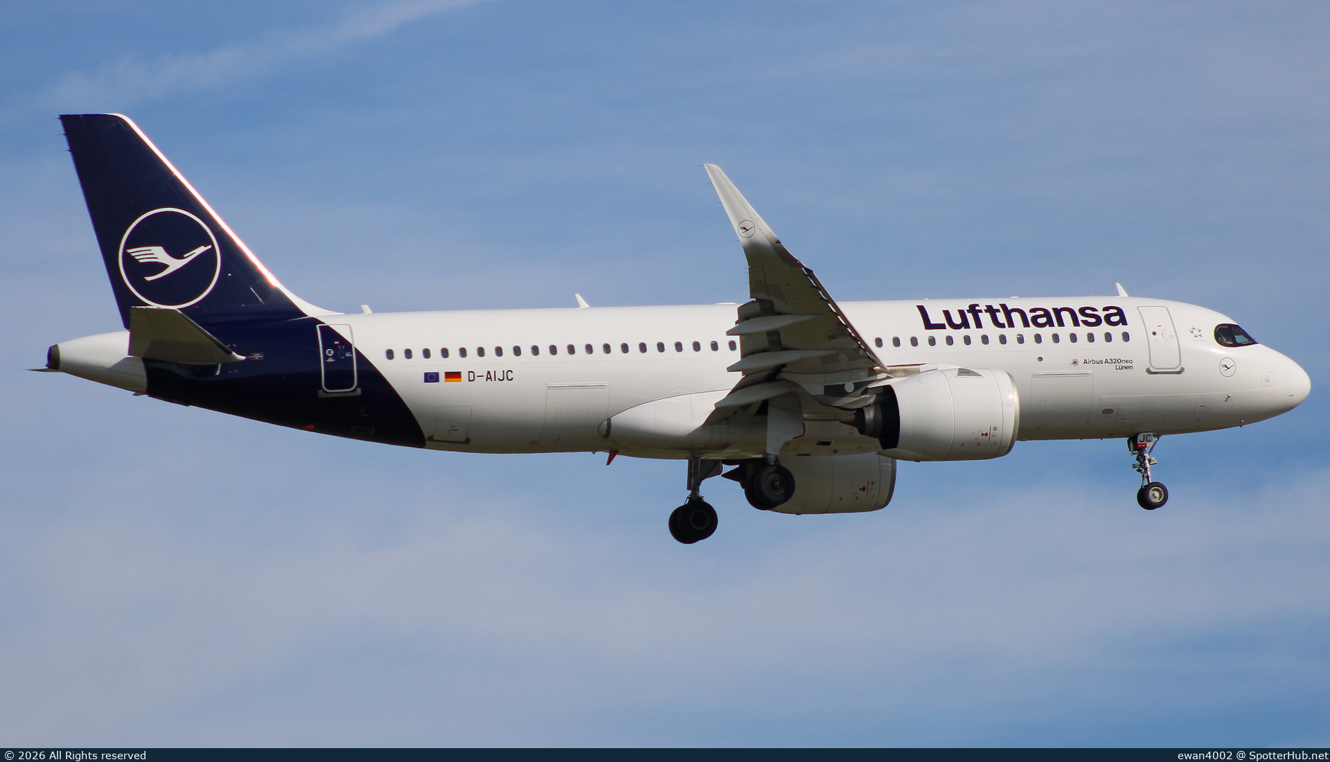 Photo of D-AIJC - Airbus A320-271N operated by Lufthansa