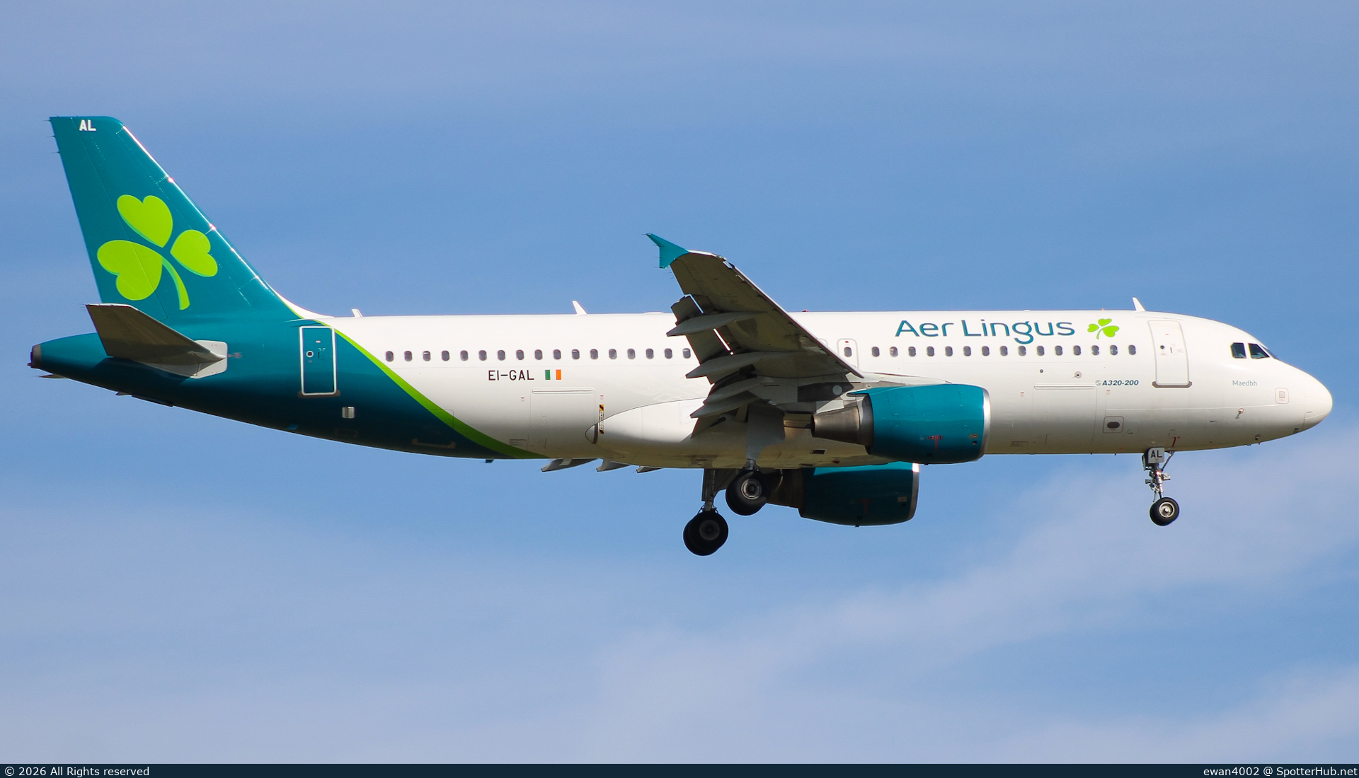 Photo of EI-GAL - Airbus A320-214 operated by Aer Lingus