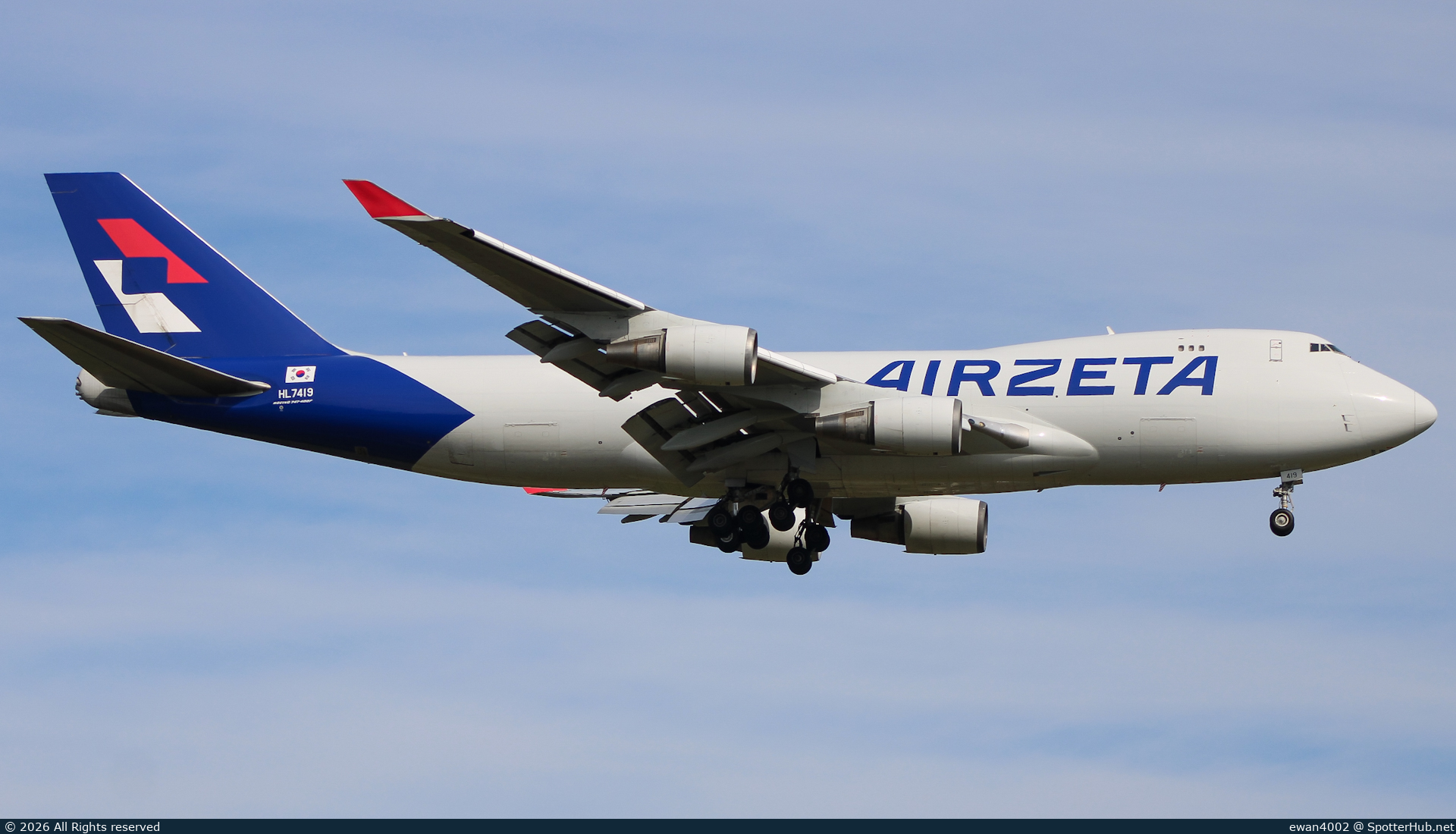 Photo of HL7419 - Boeing 747-48EF operated by AirZeta