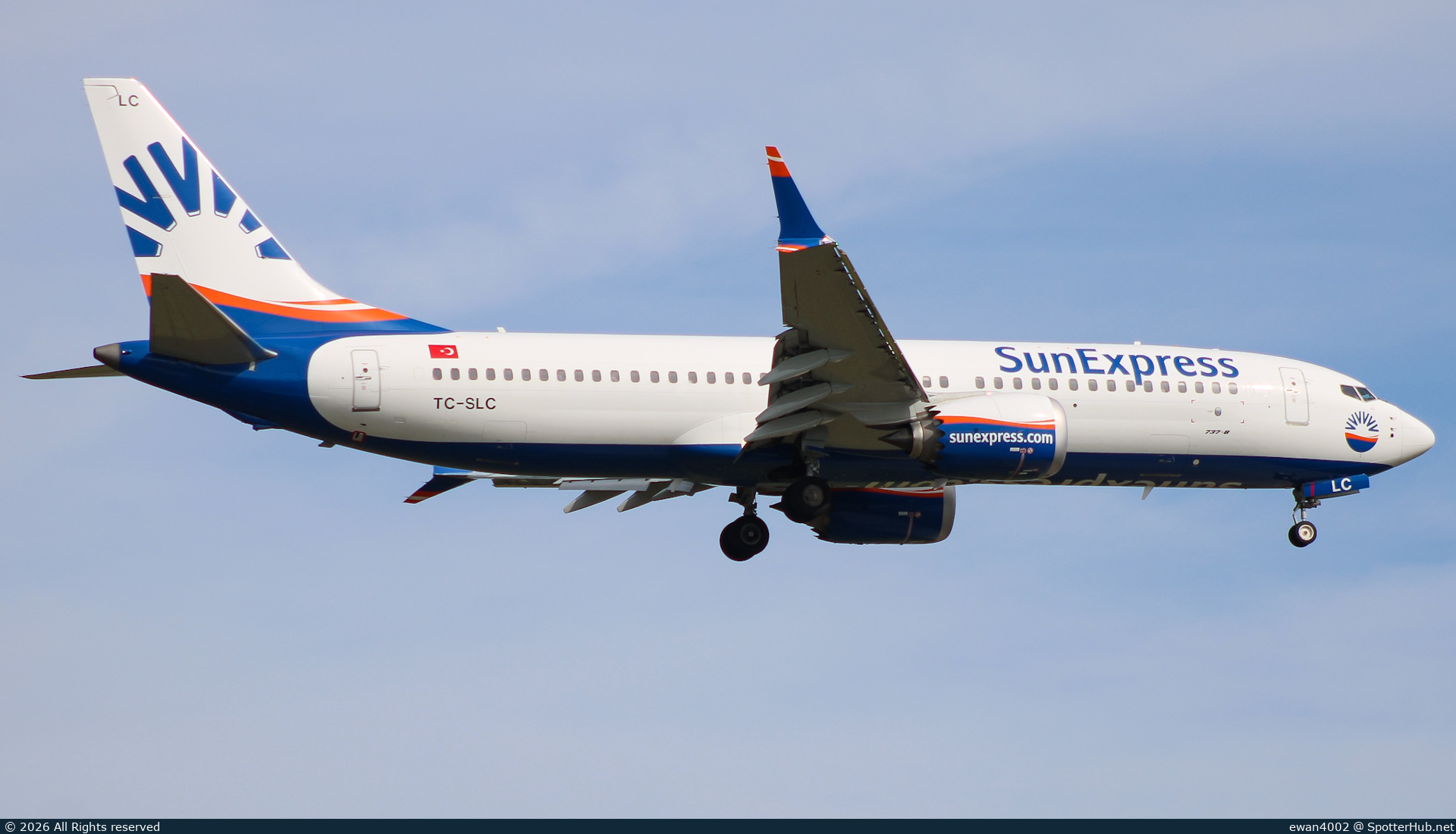 Photo of TC-SLC - Boeing 737 MAX 8 operated by SunExpress