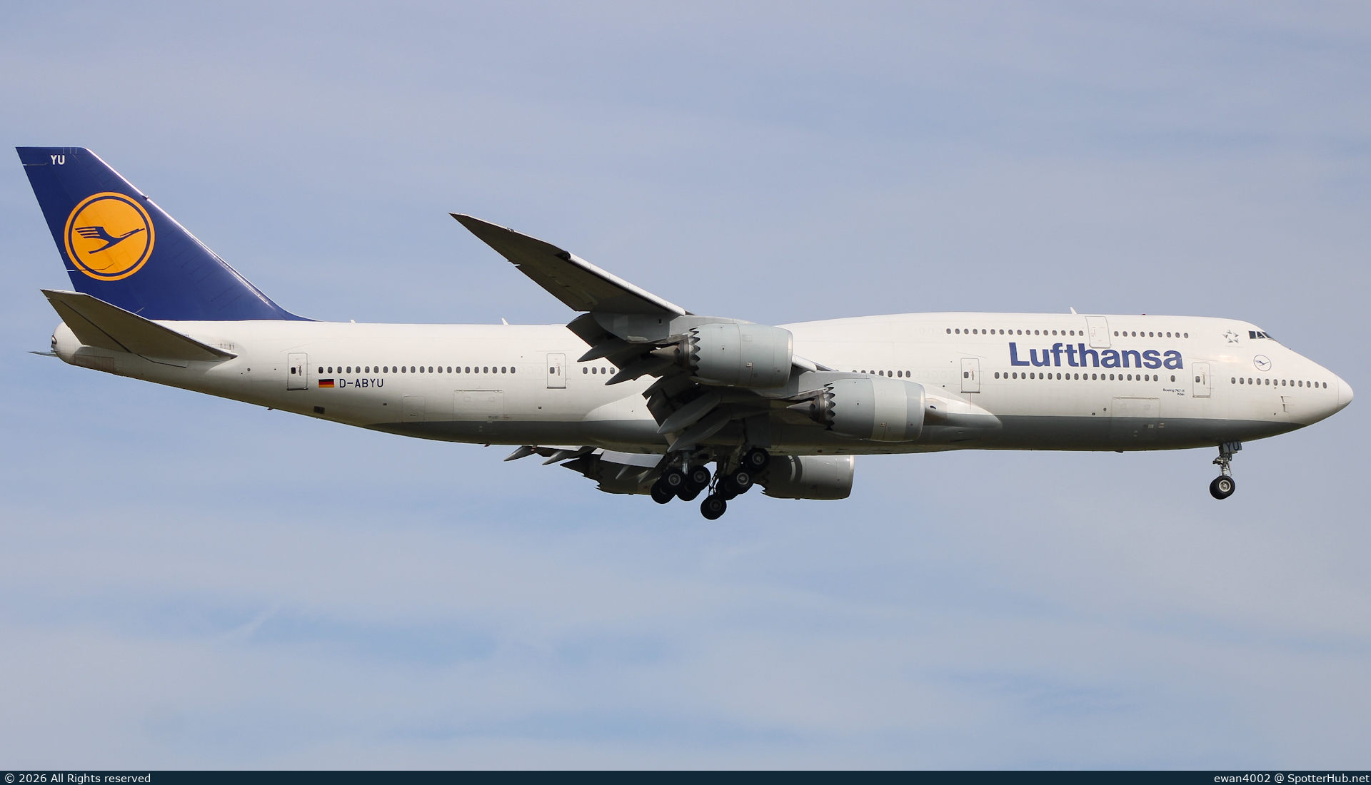 Photo of D-ABYU - Boeing 747-830 operated by Lufthansa