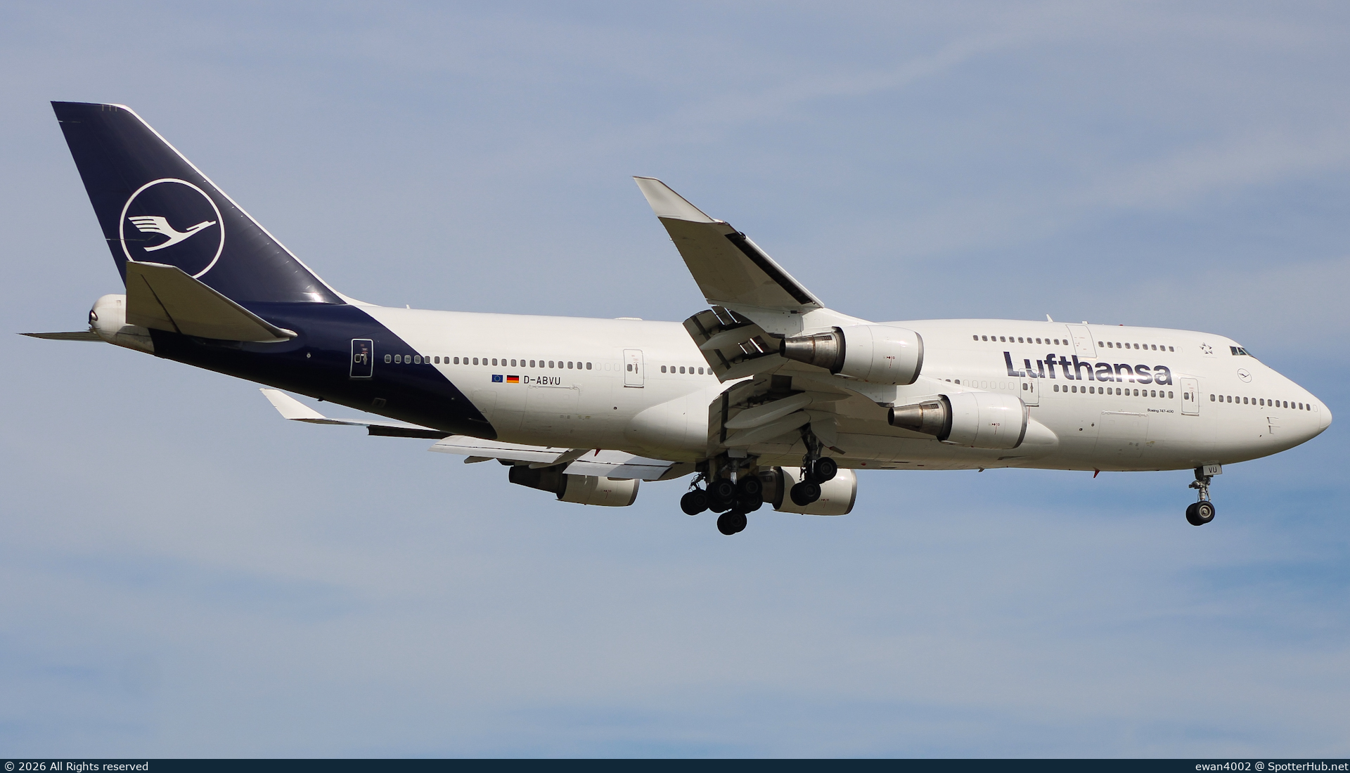 Photo of D-ABVU - Boeing 747-430 operated by Lufthansa
