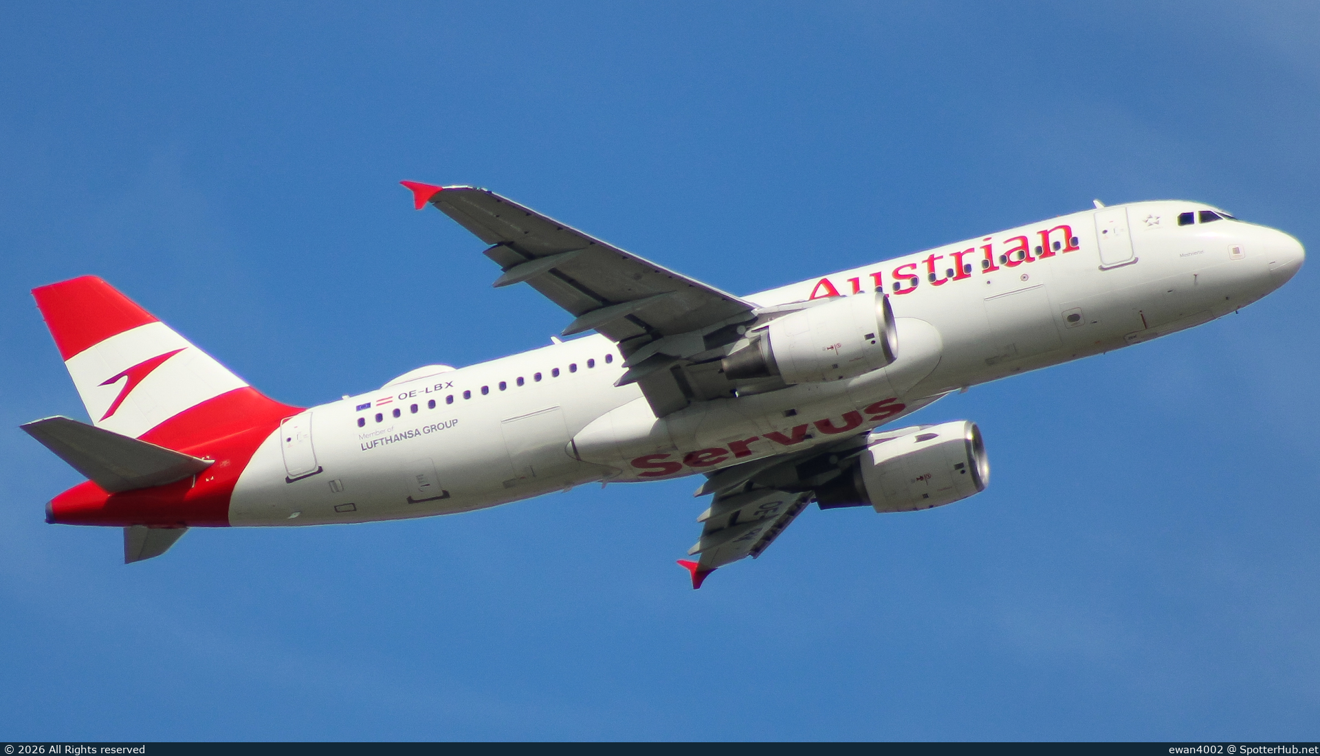 Photo of OE-LBX - Airbus A320-214 operated by Austrian Airlines